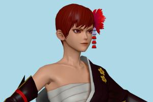 KOF Vice King-of-Fighters, kof, woman, female, people, human, xna, characters, rigged